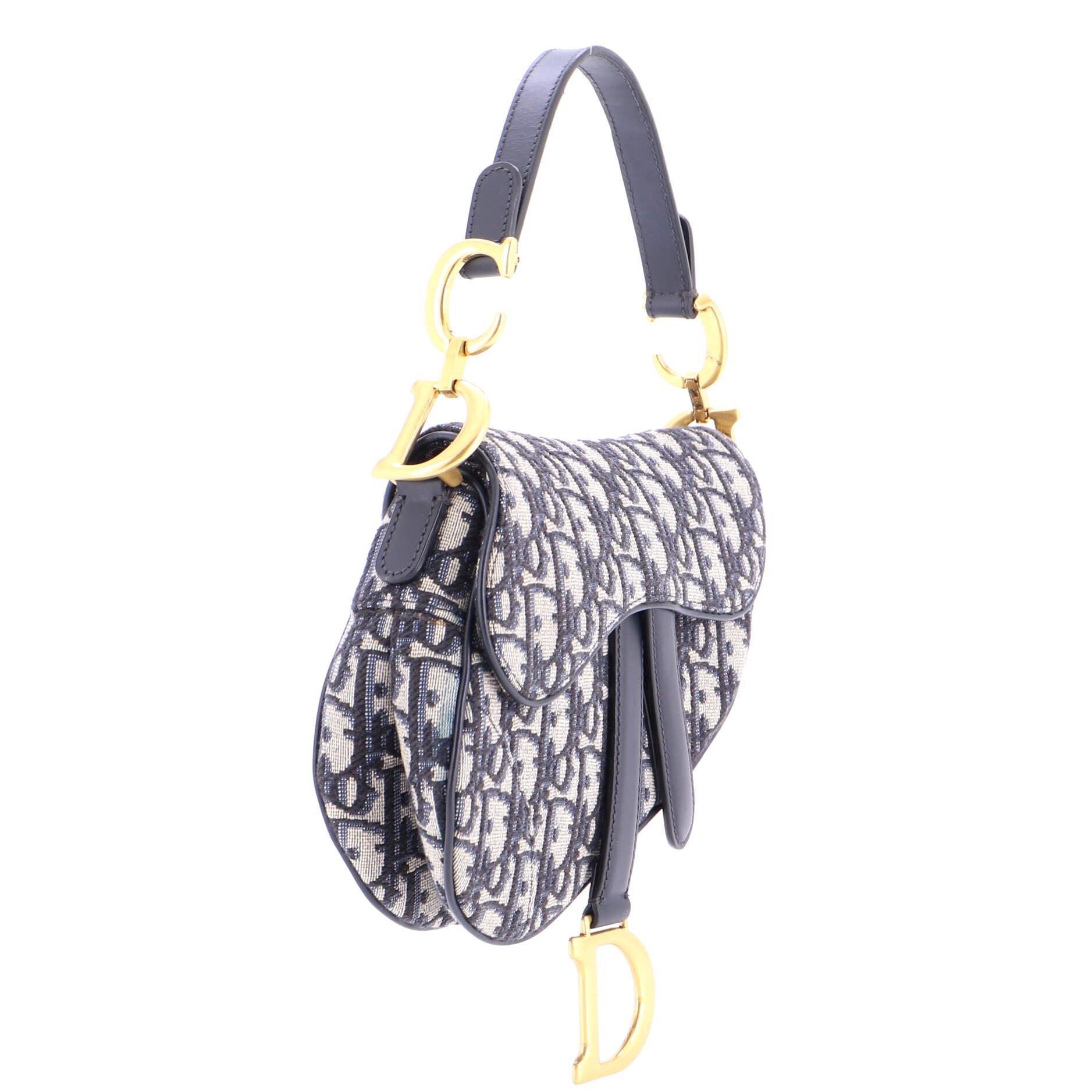 Saddle Handbag Oblique Canvas Mini