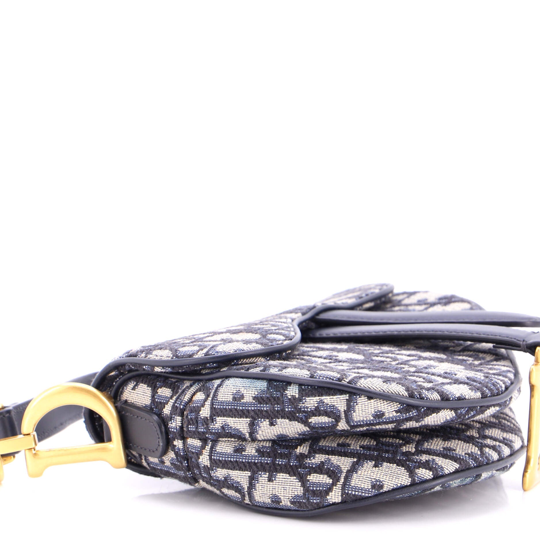 Saddle Handbag Oblique Canvas Mini