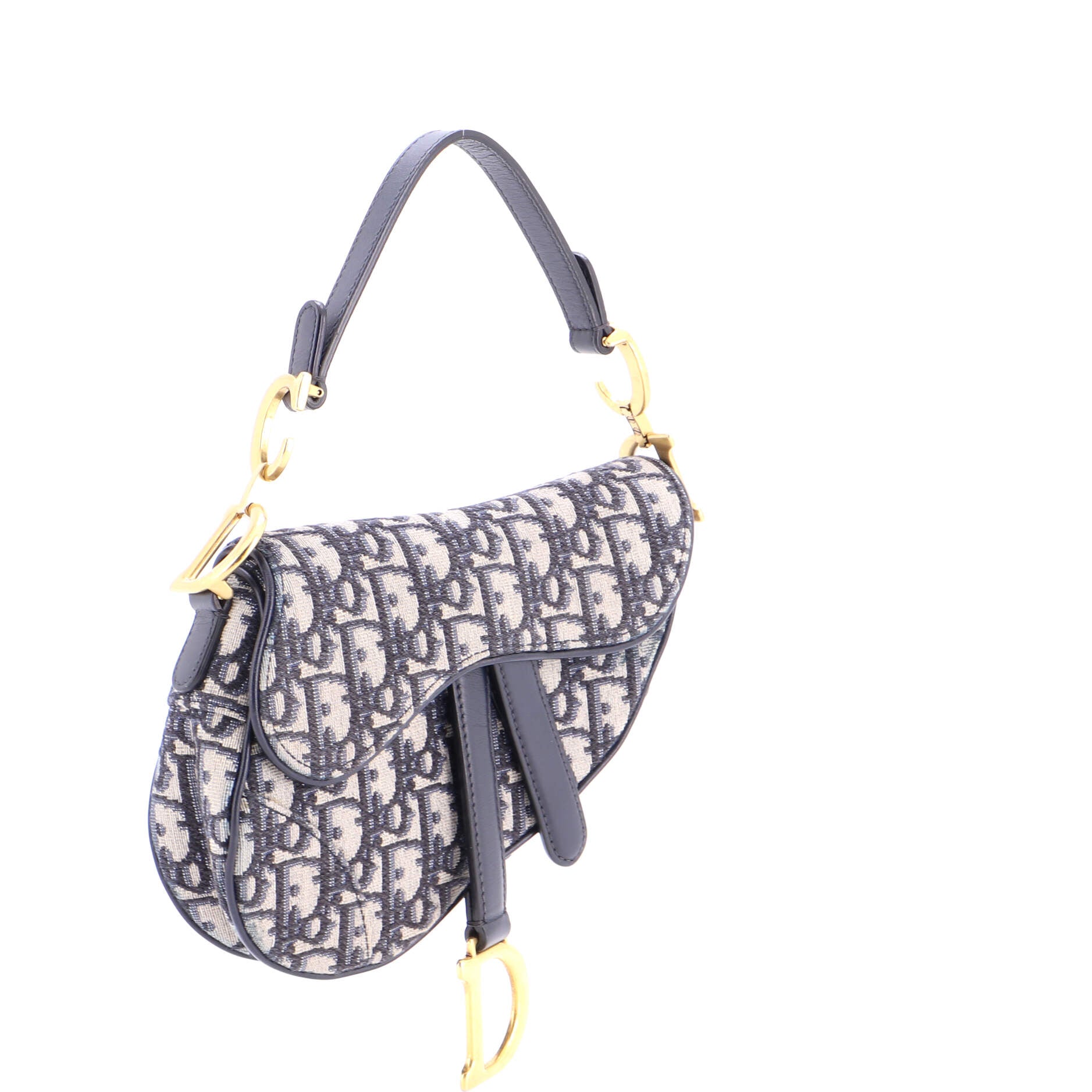 Saddle Handbag Oblique Canvas Mini