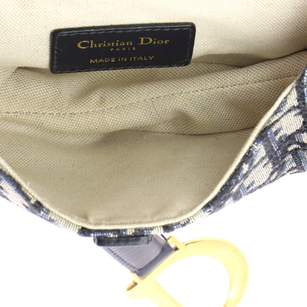 Saddle Handbag Oblique Canvas Mini