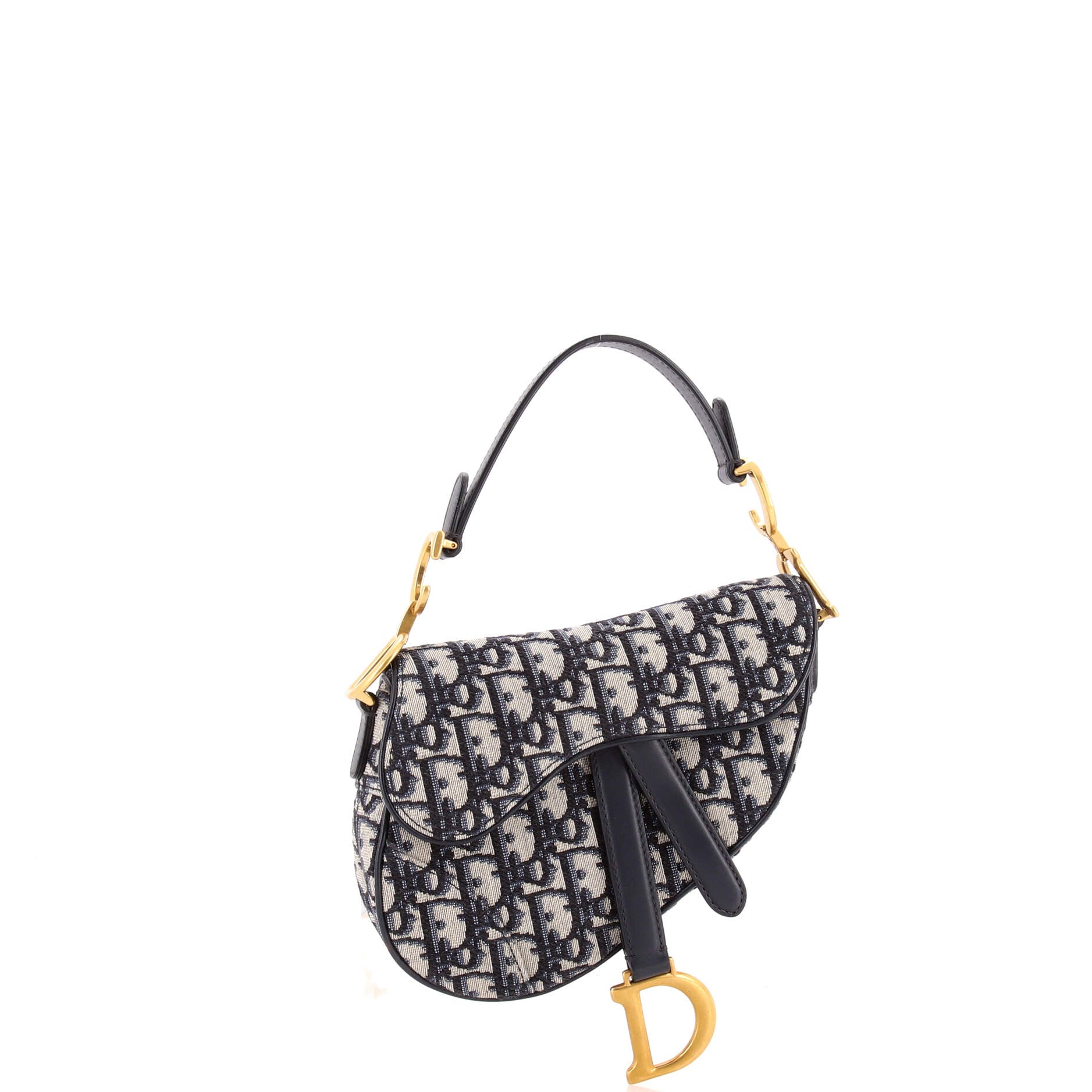 Saddle Handbag Oblique Canvas Mini
