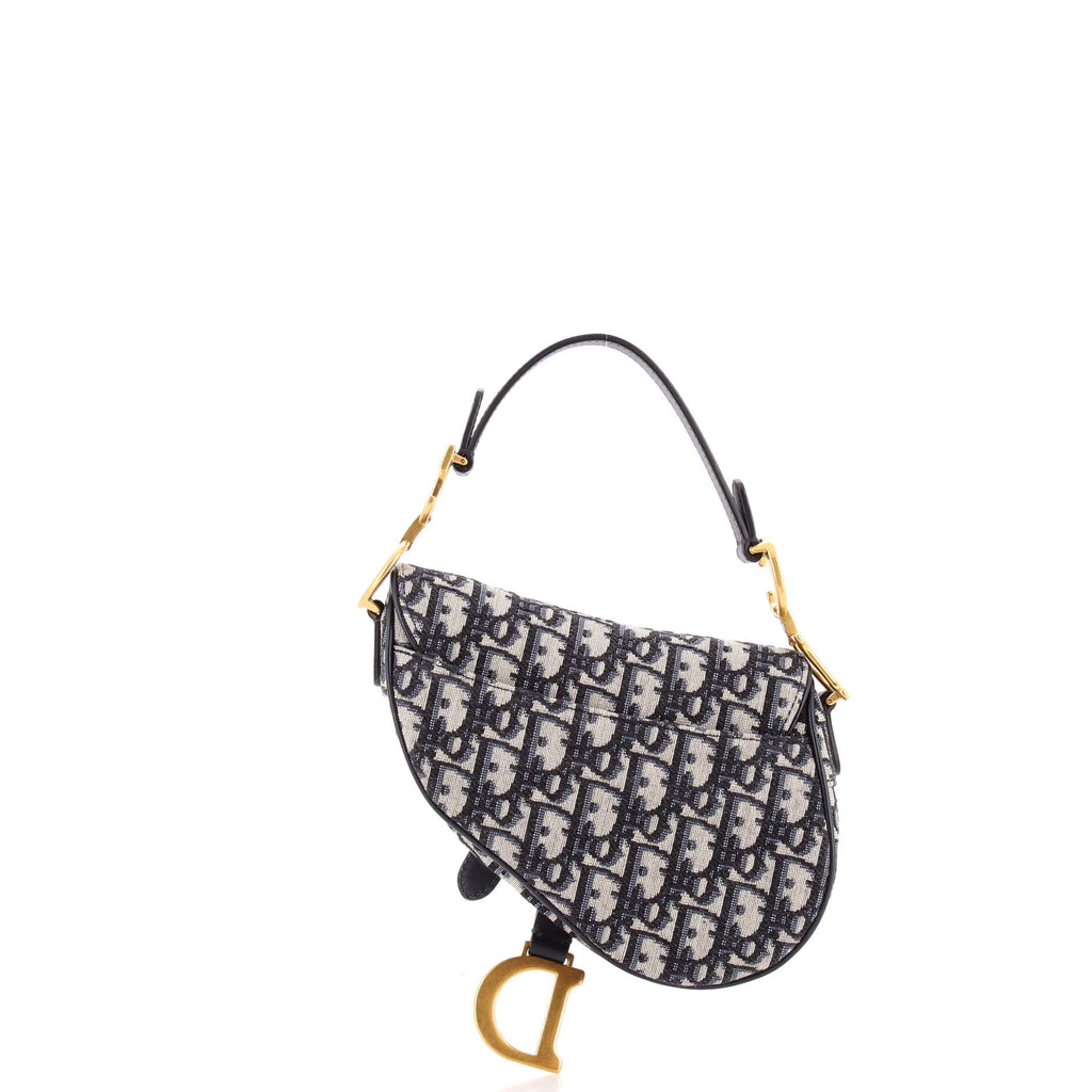 Saddle Handbag Oblique Canvas Mini