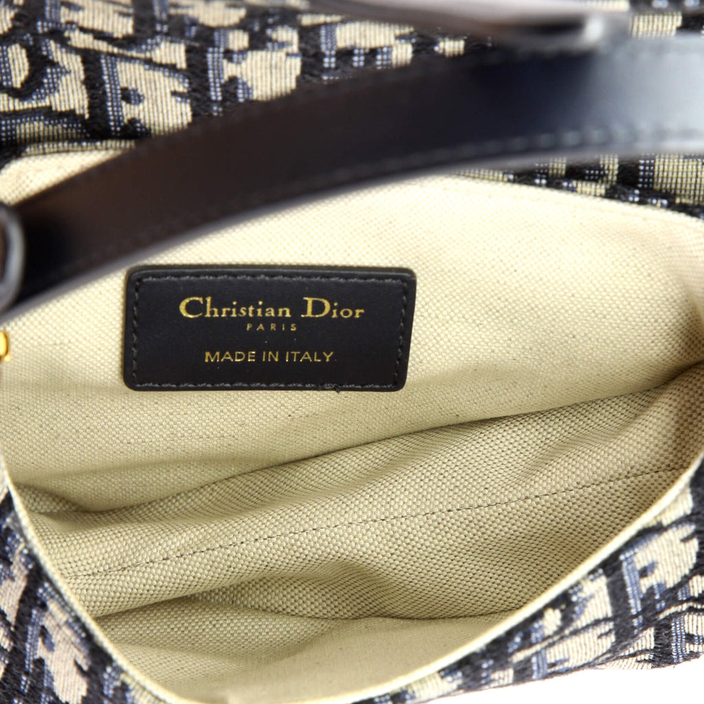 Saddle Handbag Oblique Canvas Mini