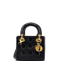 Lady Dior Bag Cannage Quilt Patent Mini