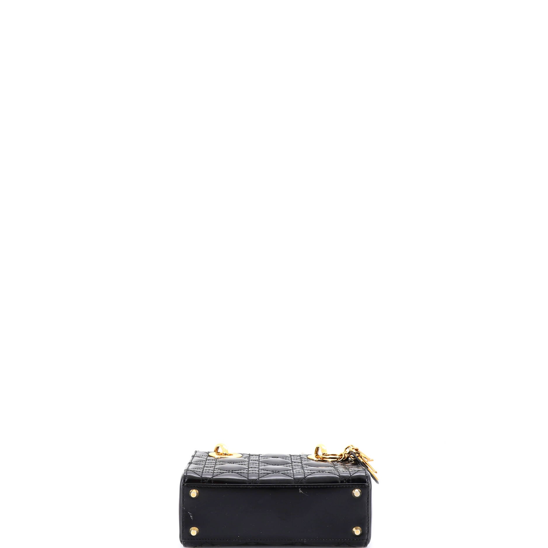 Lady Dior Bag Cannage Quilt Patent Mini