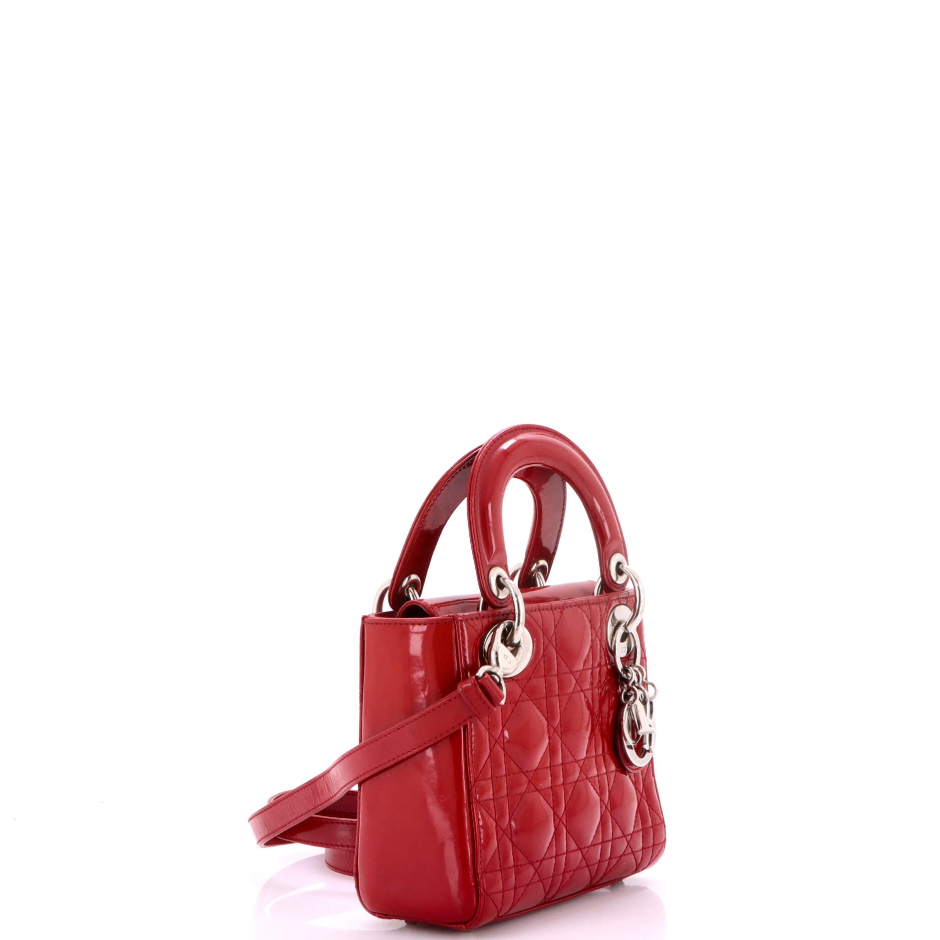 Lady Dior Bag Cannage Quilt Patent Mini