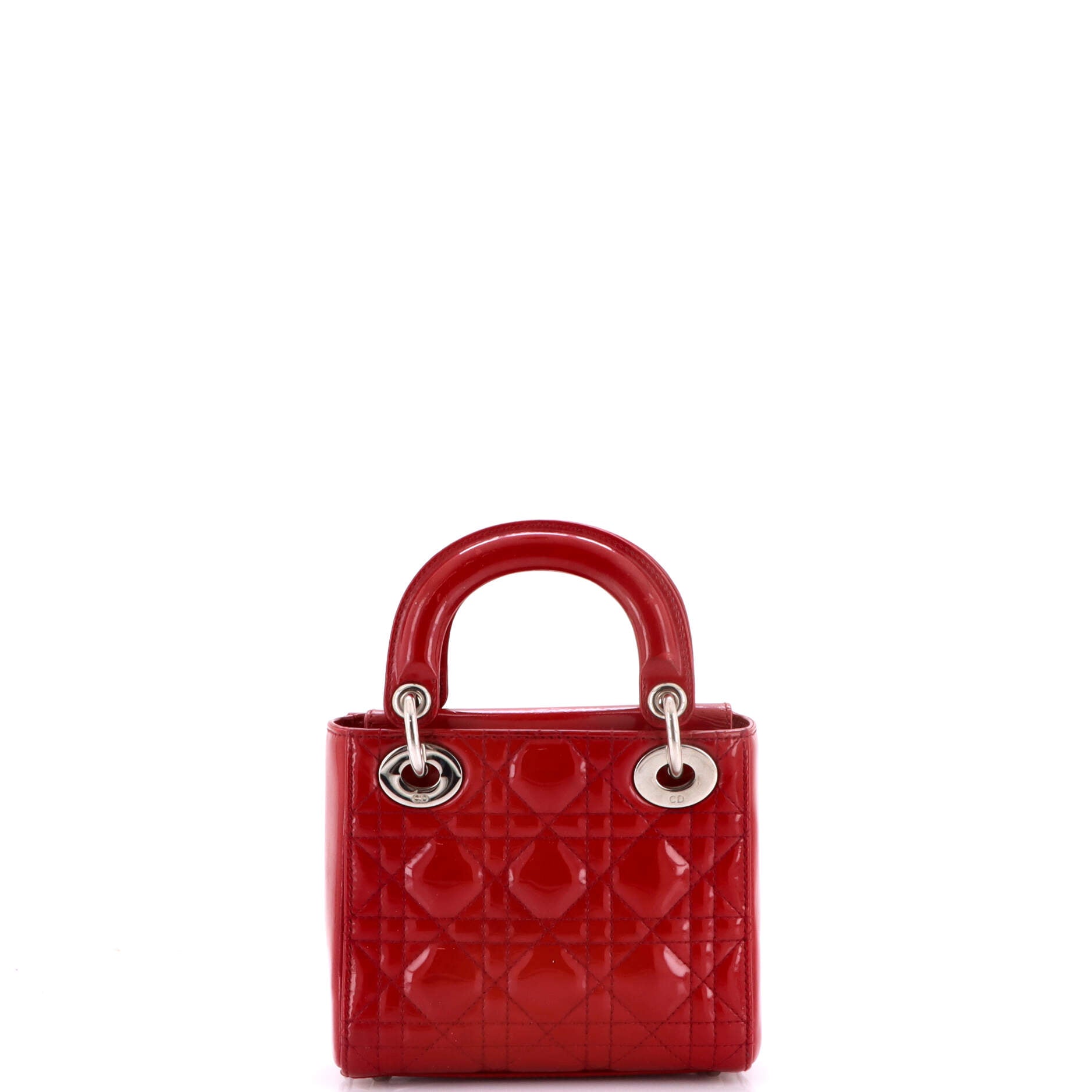 Lady Dior Bag Cannage Quilt Patent Mini