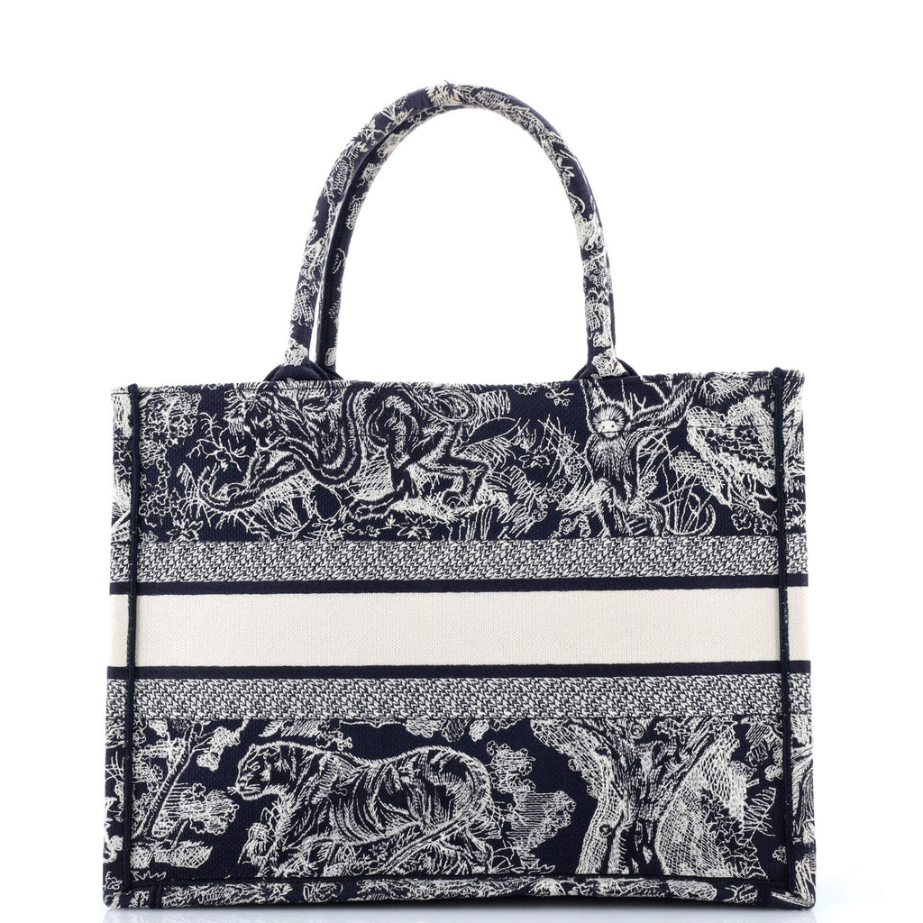 Book Tote Embroidered Canvas Medium