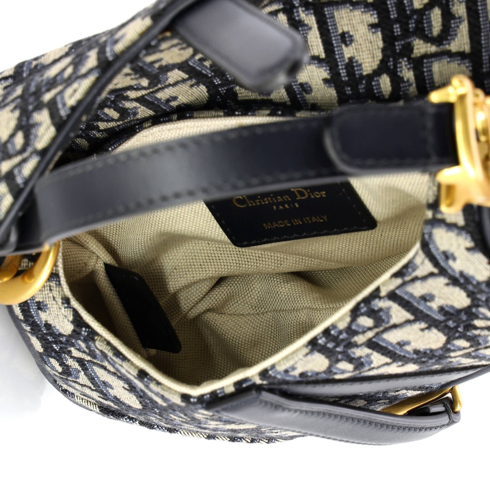 Saddle Handbag Oblique Canvas Mini