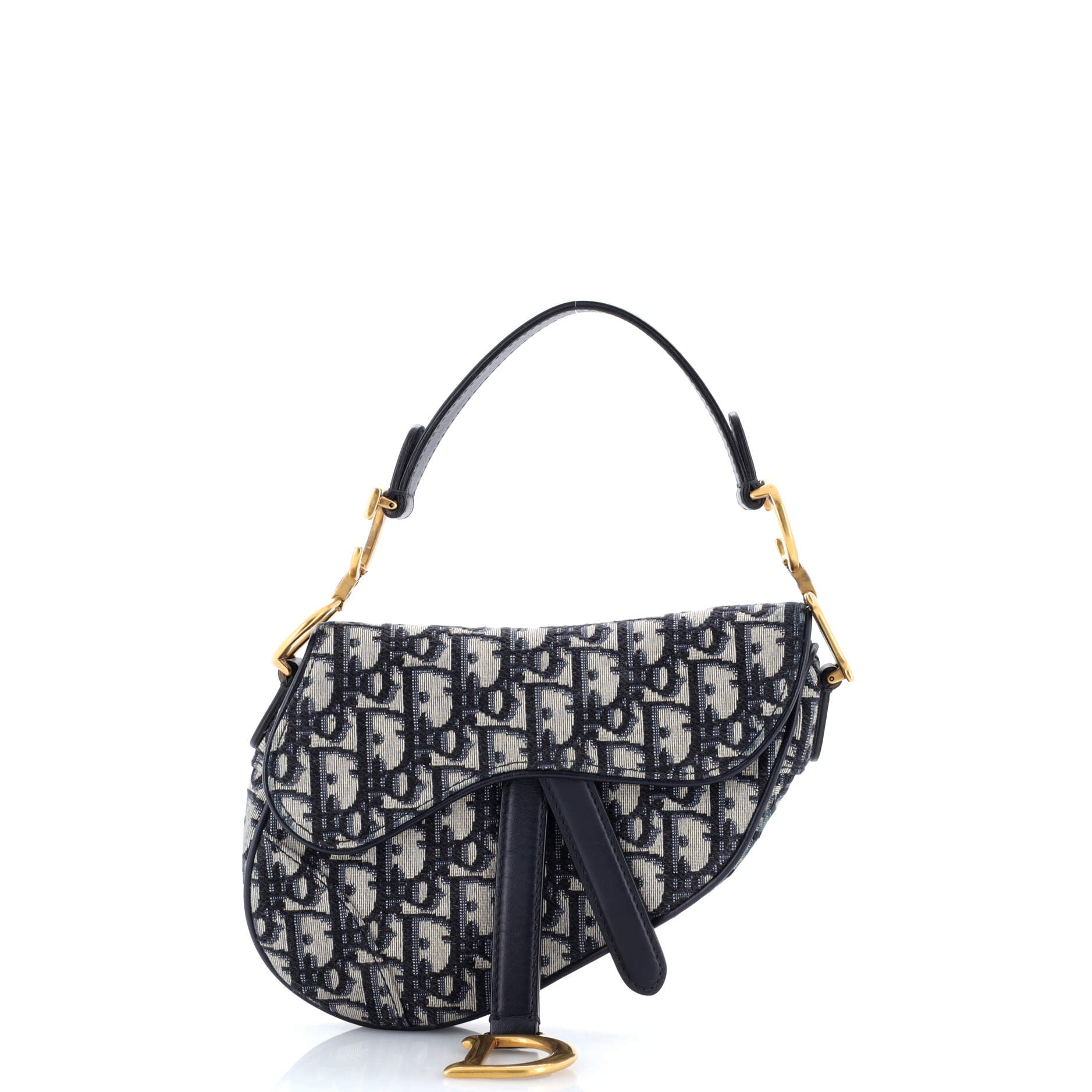 Saddle Handbag Oblique Canvas Mini