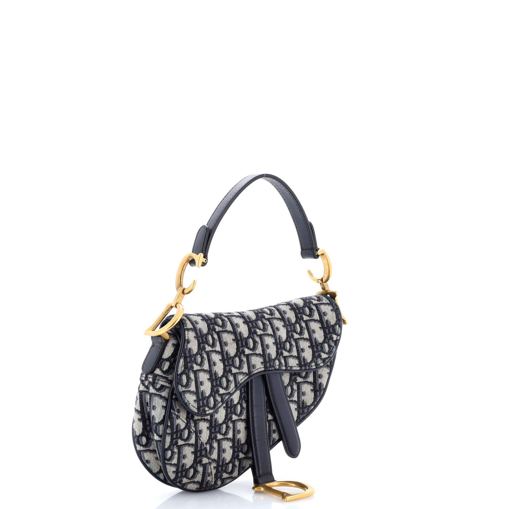 Saddle Handbag Oblique Canvas Mini
