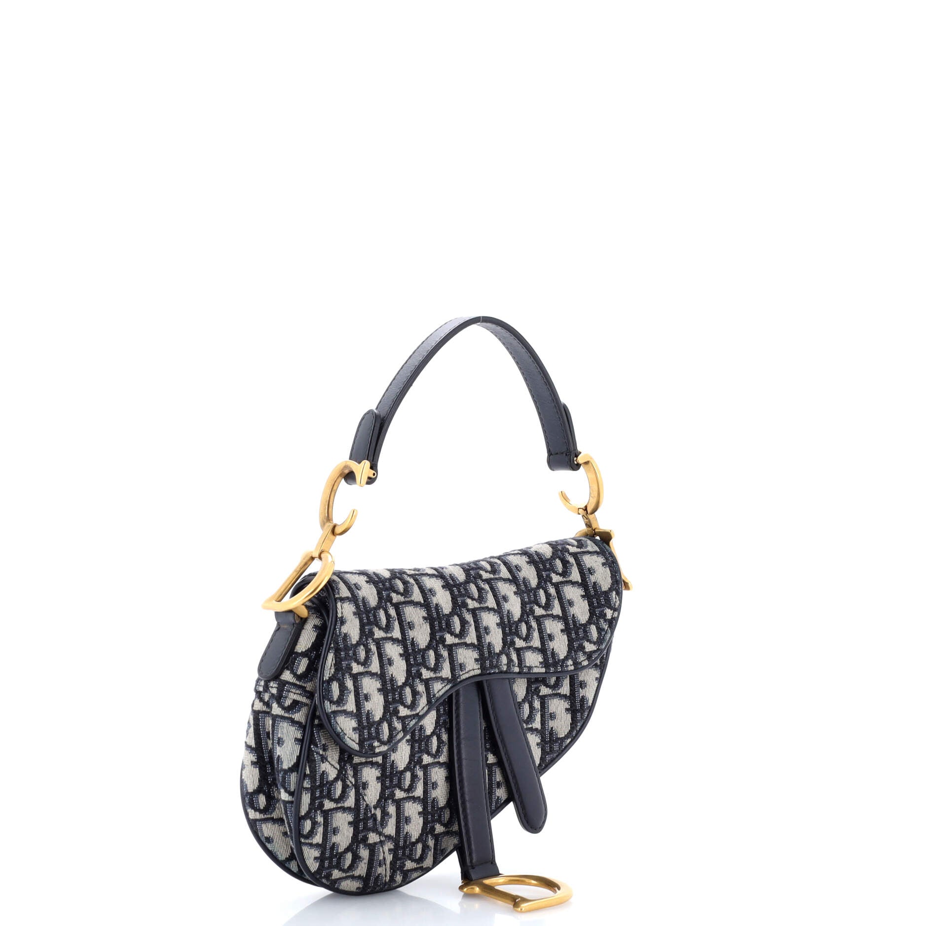 Saddle Handbag Oblique Canvas Mini