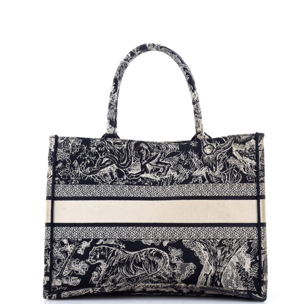 Book Tote Embroidered Canvas Medium