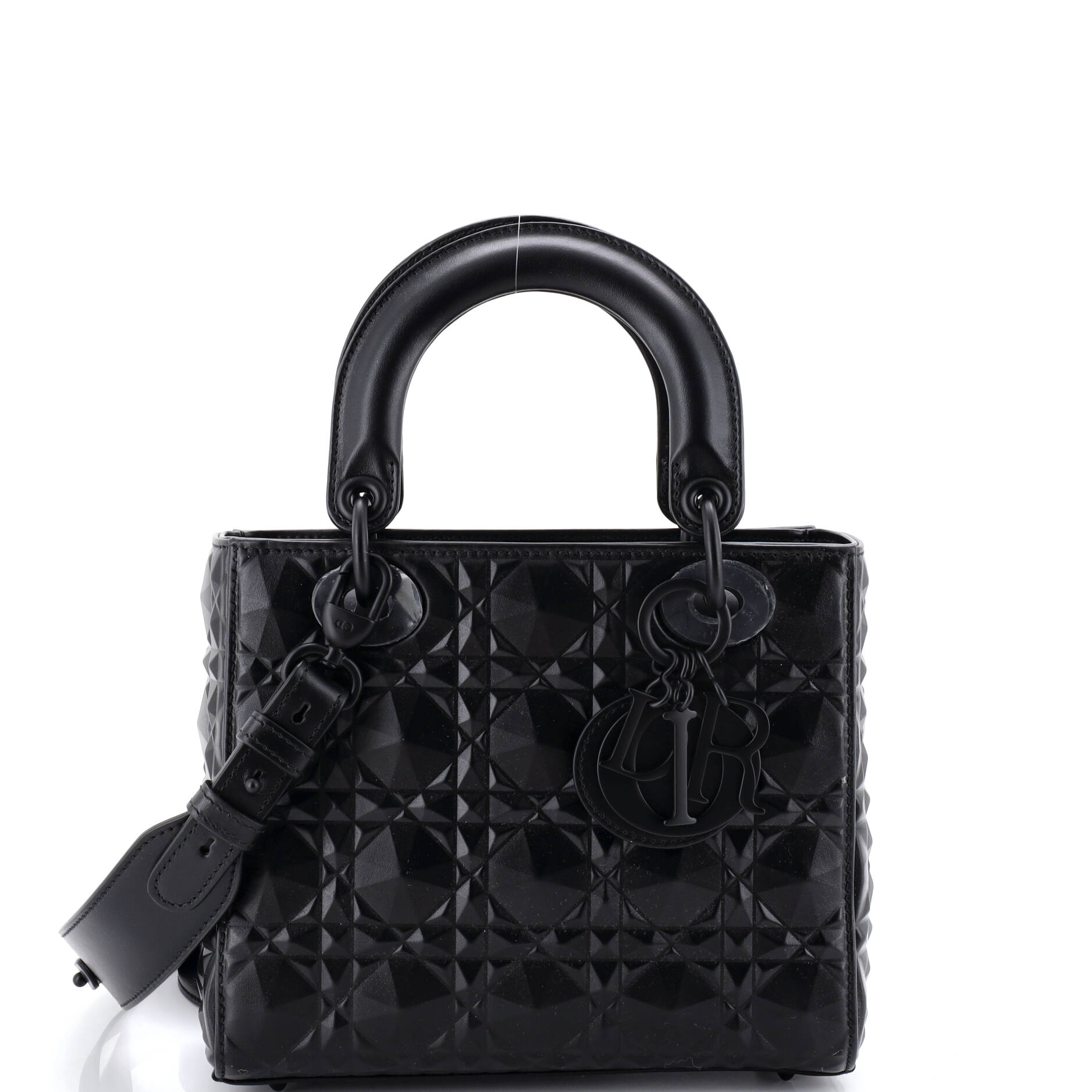 My ABCDior Lady Dior Bag Diamond Motif Cannage Calfskin Small