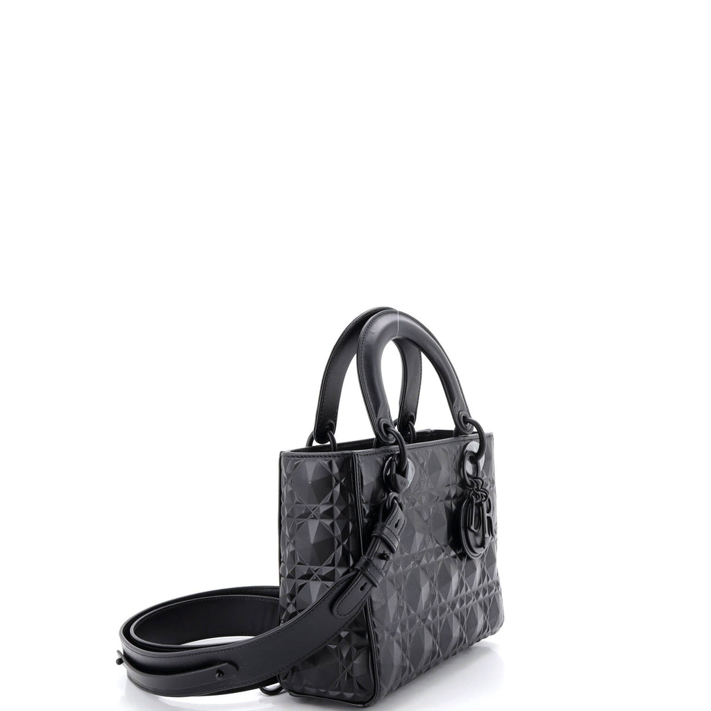 My ABCDior Lady Dior Bag Diamond Motif Cannage Calfskin Small