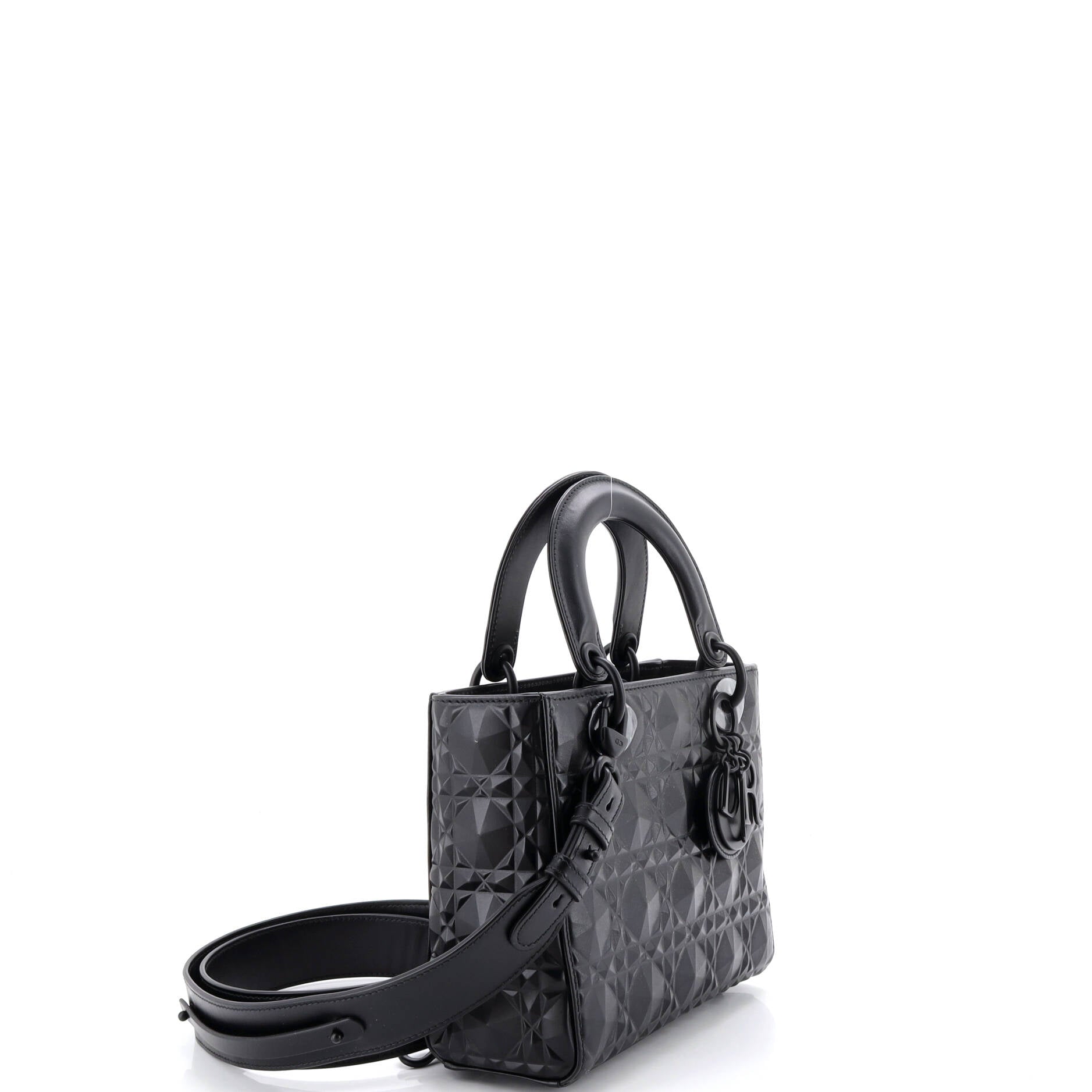 My ABCDior Lady Dior Bag Diamond Motif Cannage Calfskin Small