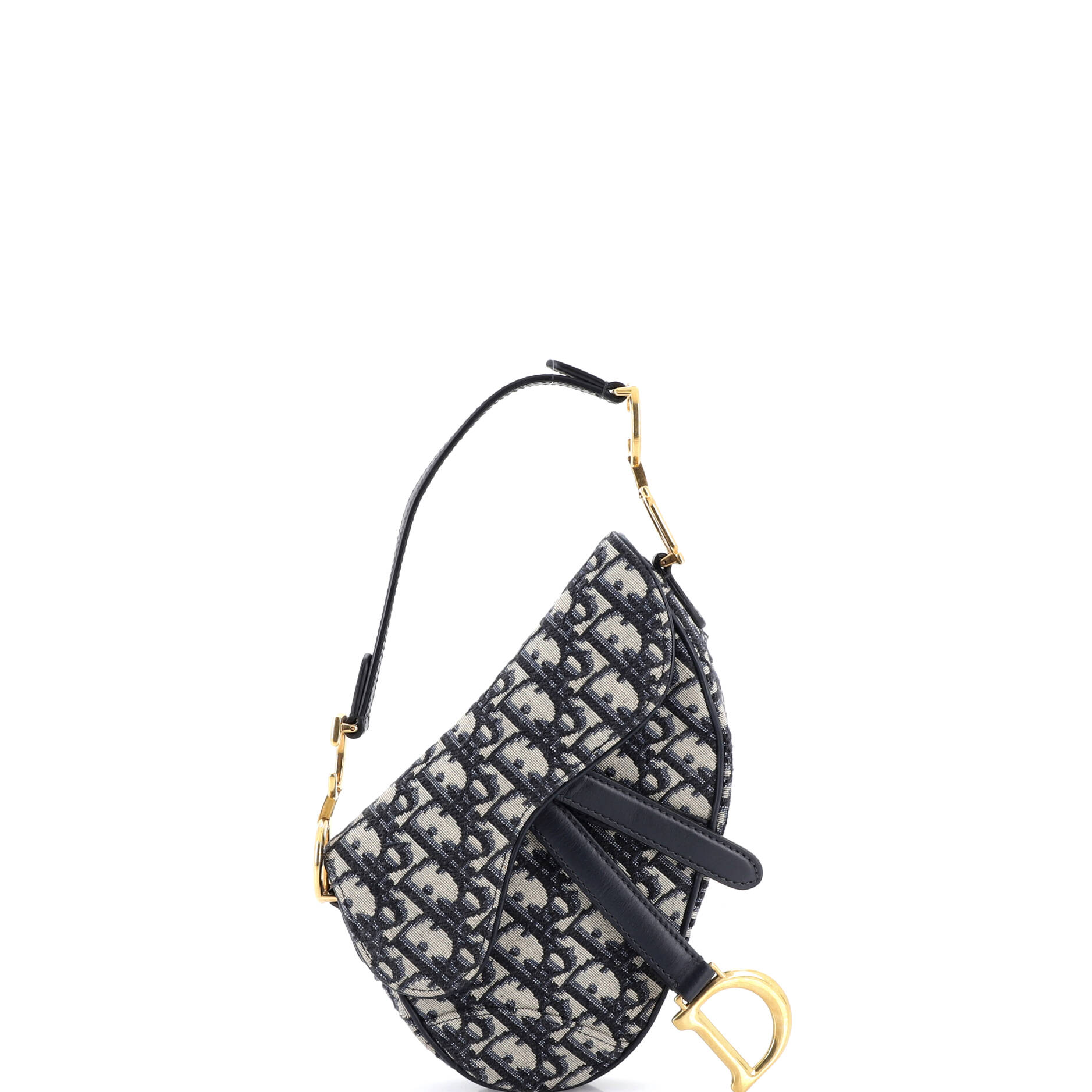 Saddle Handbag Oblique Canvas Mini