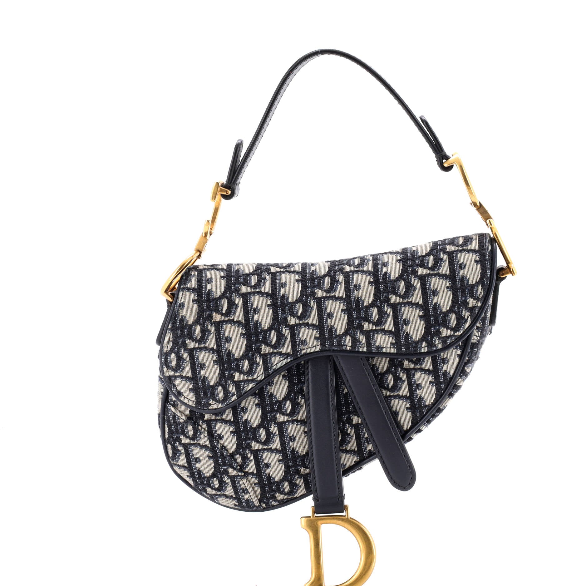 Saddle Handbag Oblique Canvas Mini