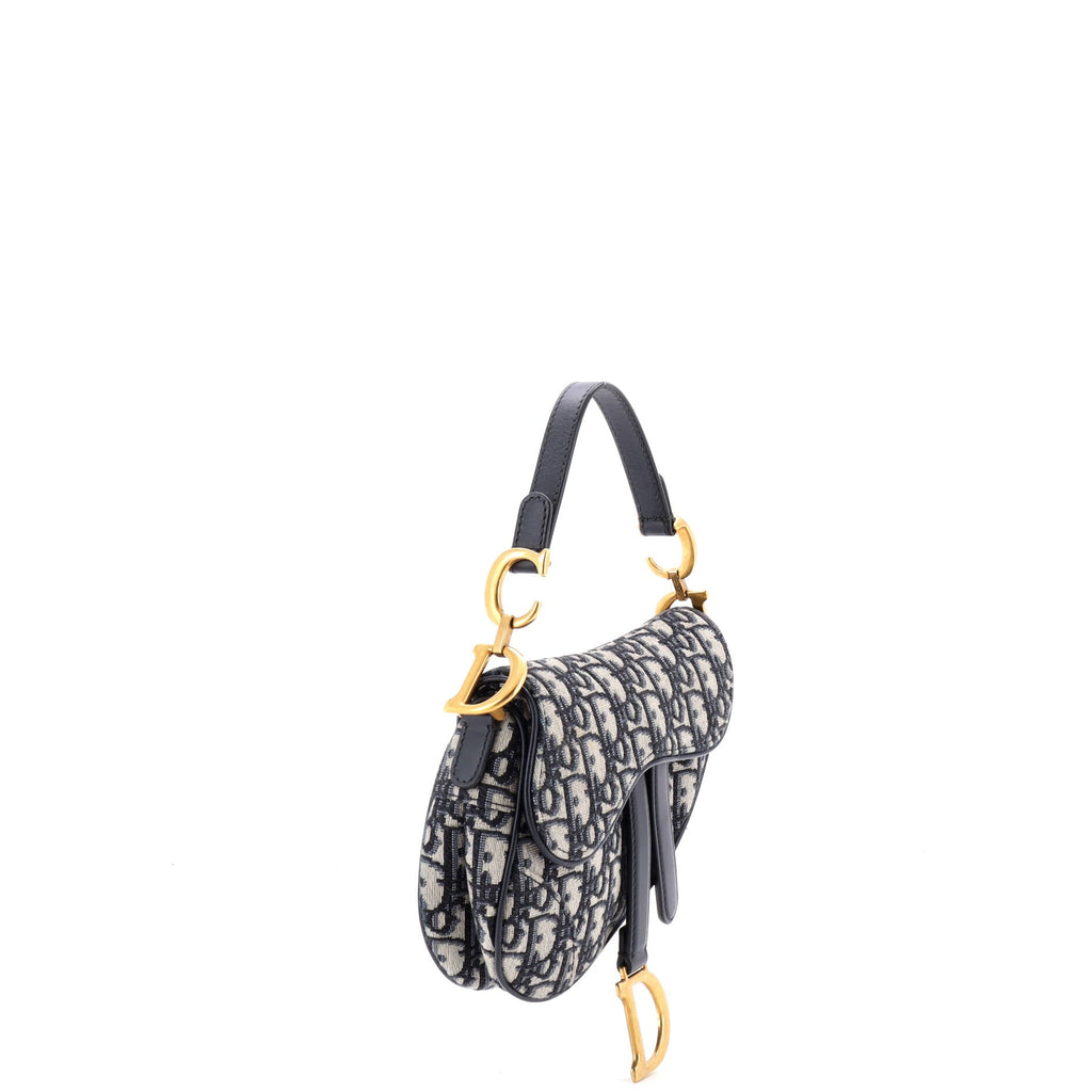 Saddle Handbag Oblique Canvas Mini