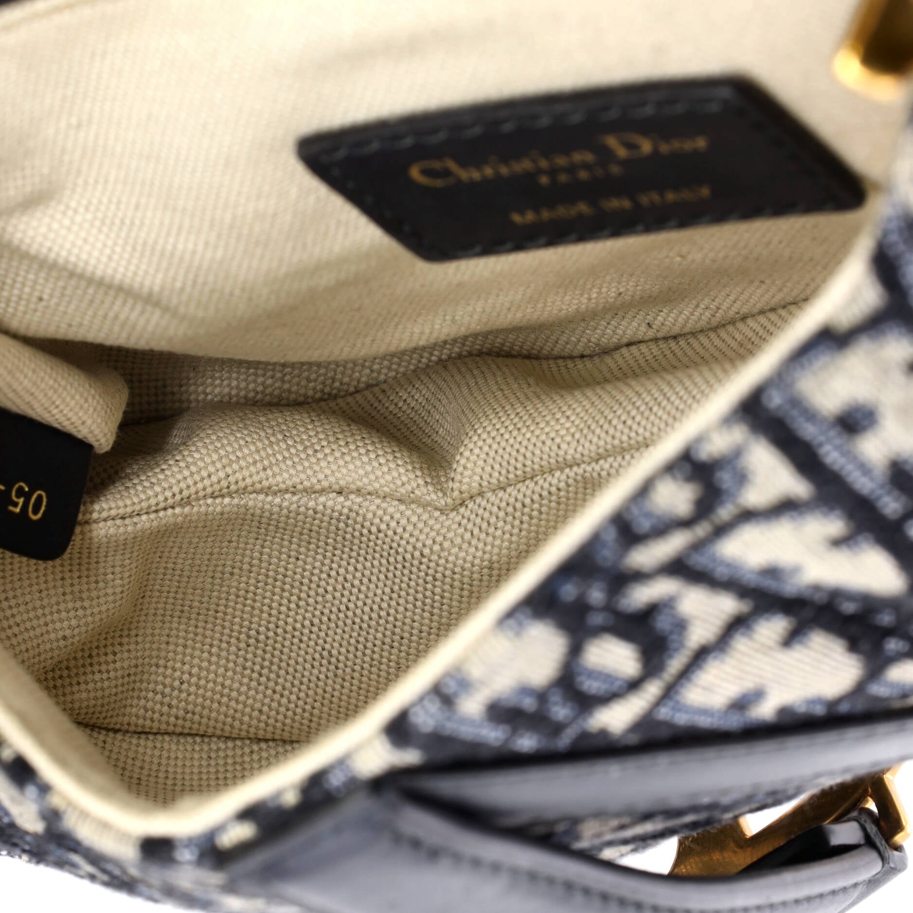 Saddle Handbag Oblique Canvas Mini