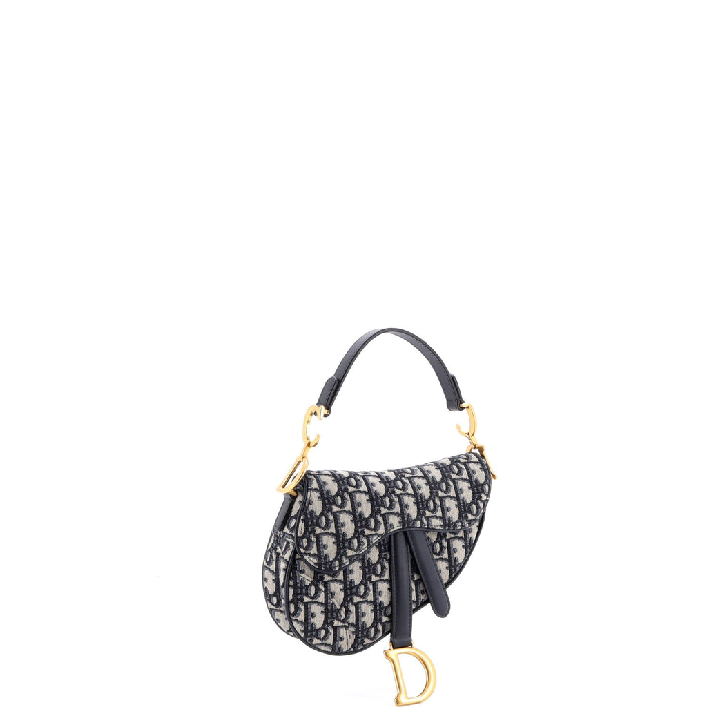 Saddle Handbag Oblique Canvas Mini