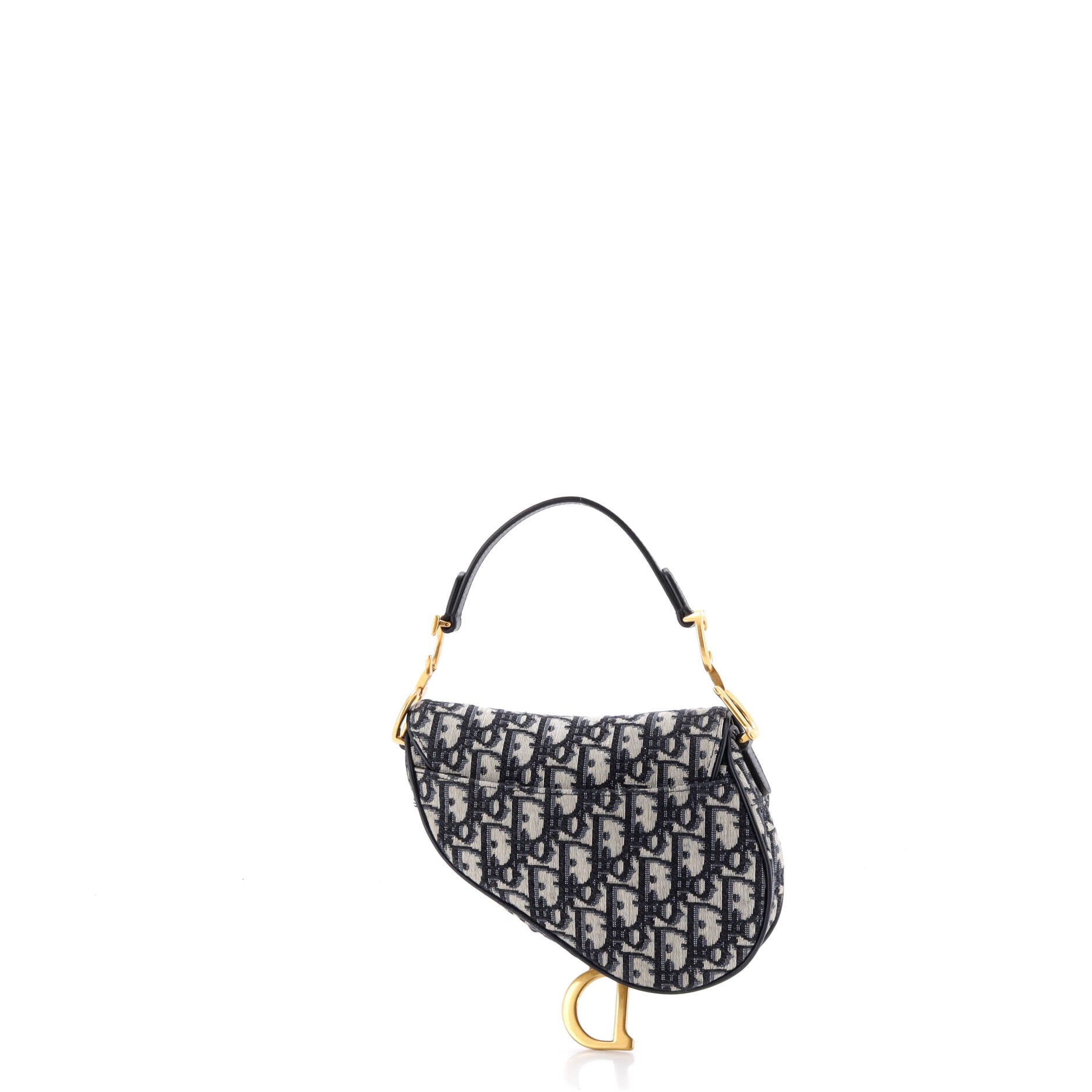Saddle Handbag Oblique Canvas Mini