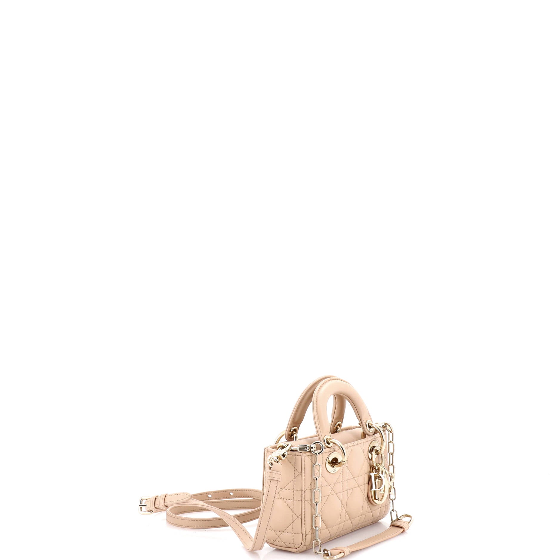 Lady D-Joy Bag Cannage Quilt Lambskin Micro