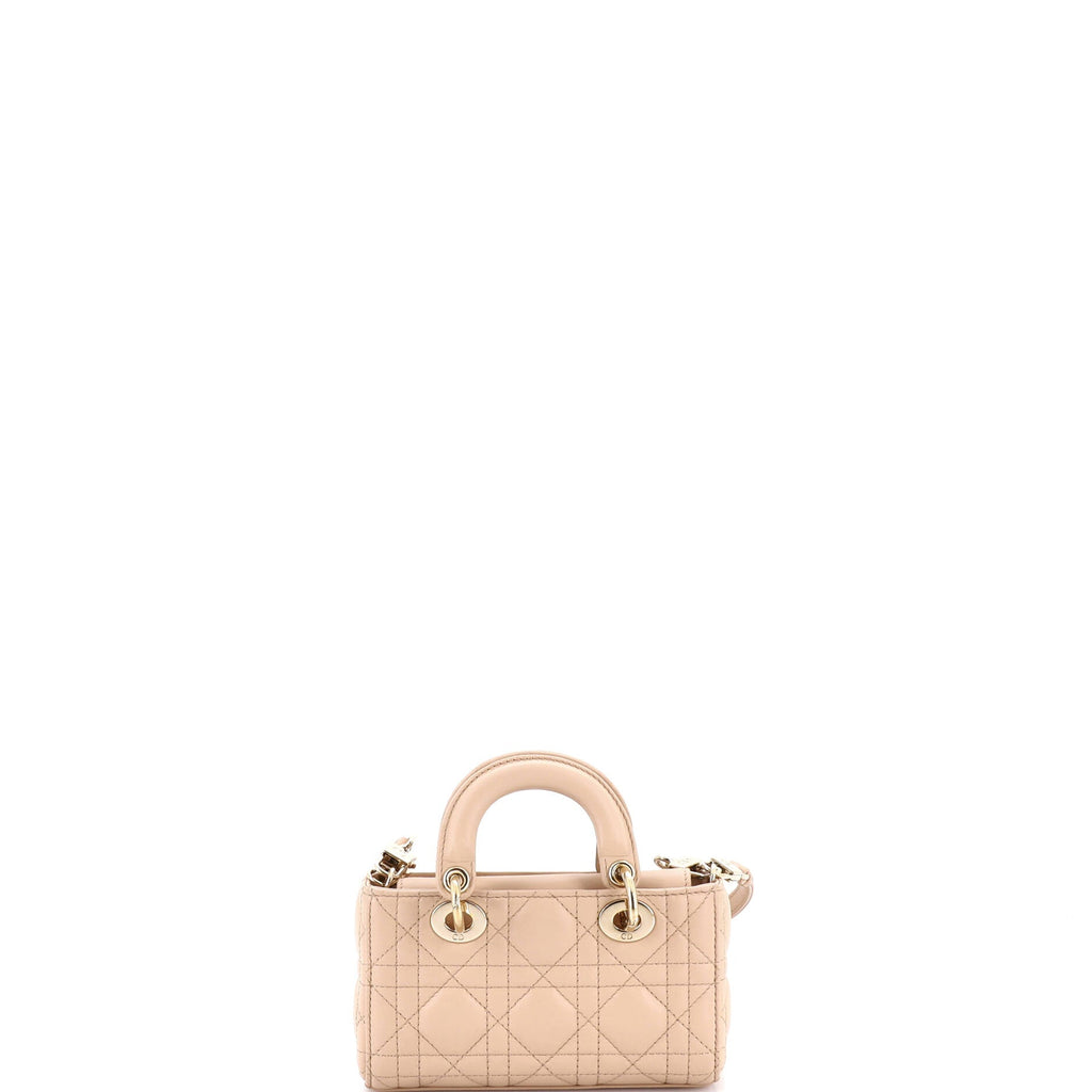 Lady D-Joy Bag Cannage Quilt Lambskin Micro