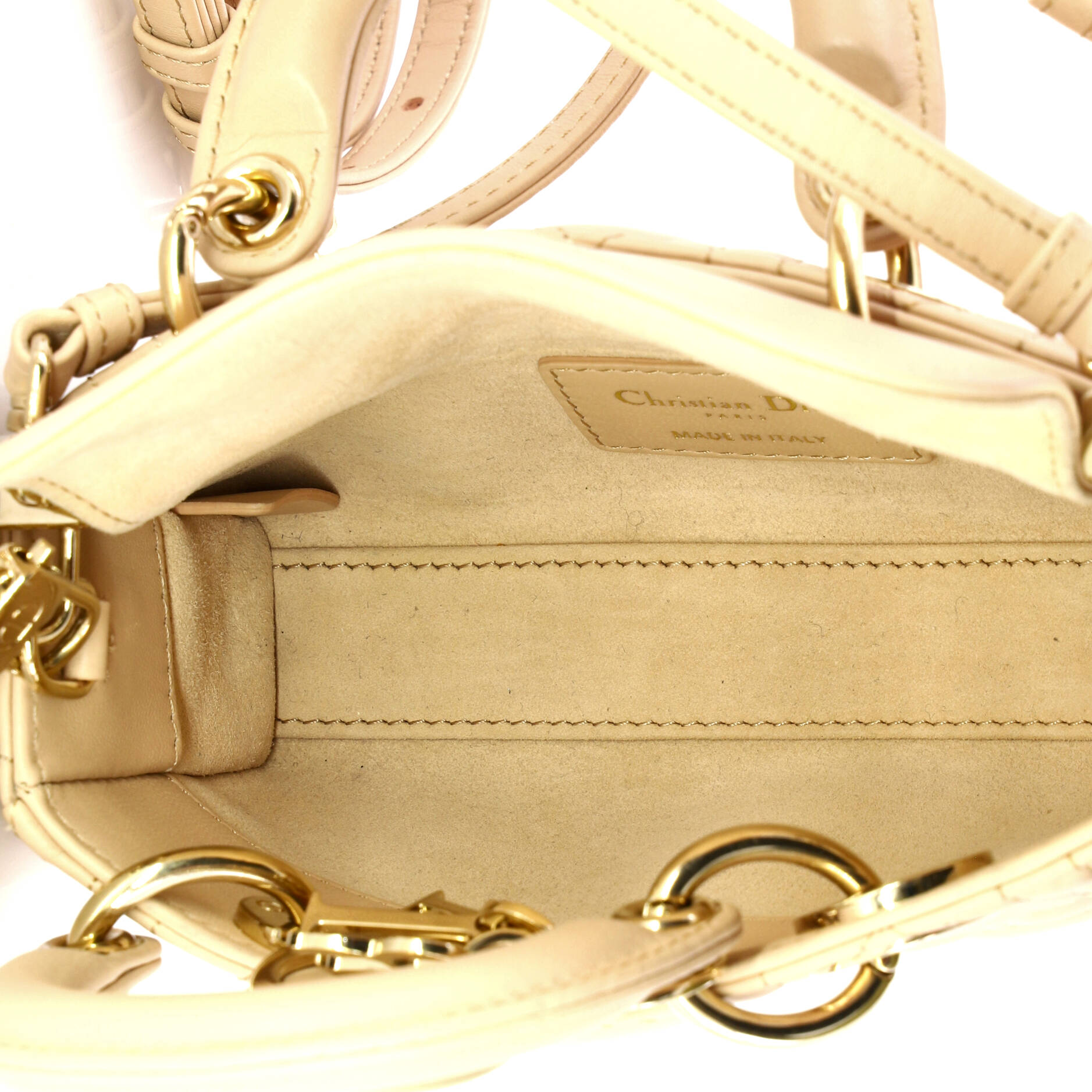 Lady D-Joy Bag Cannage Quilt Lambskin Micro