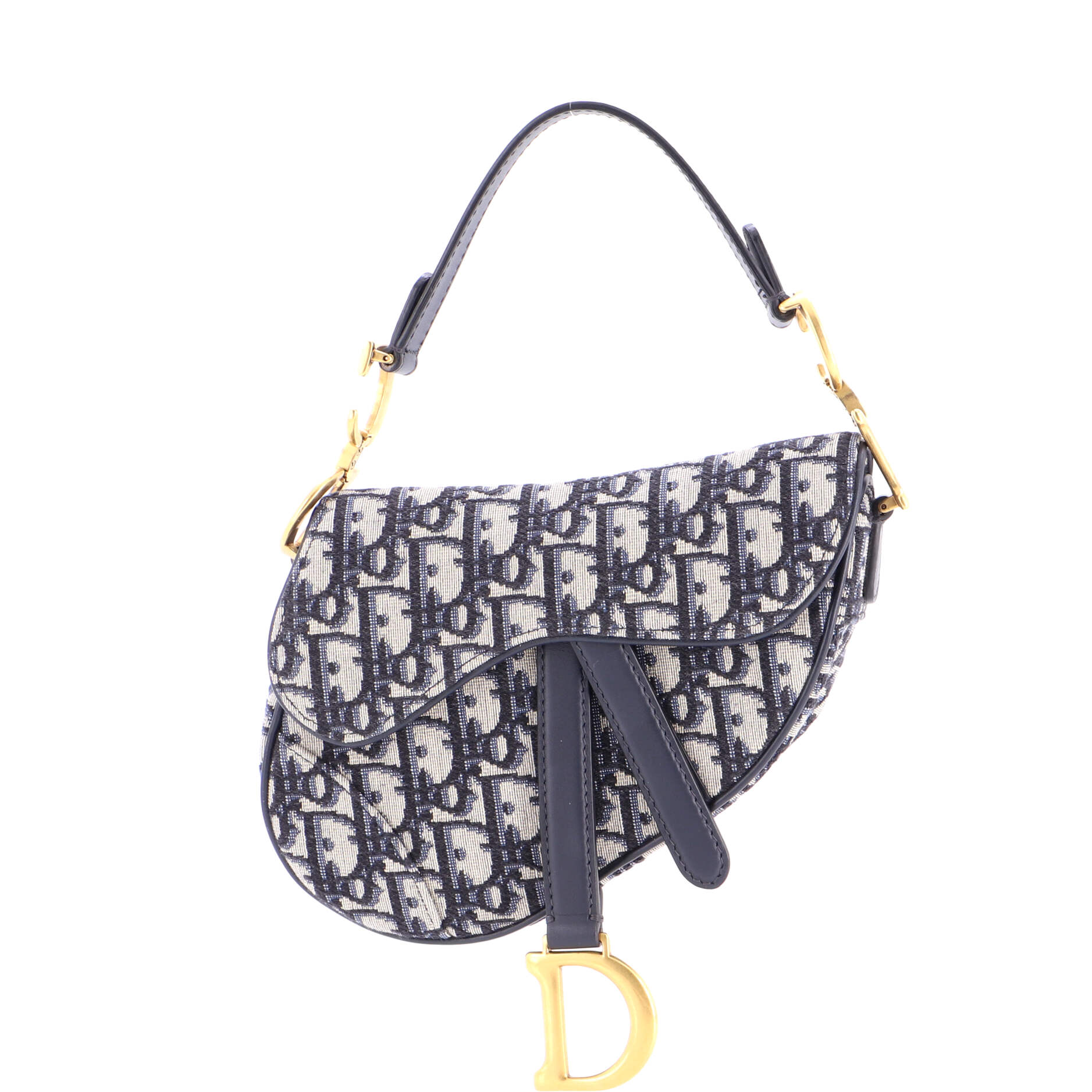 Saddle Handbag Oblique Canvas Mini