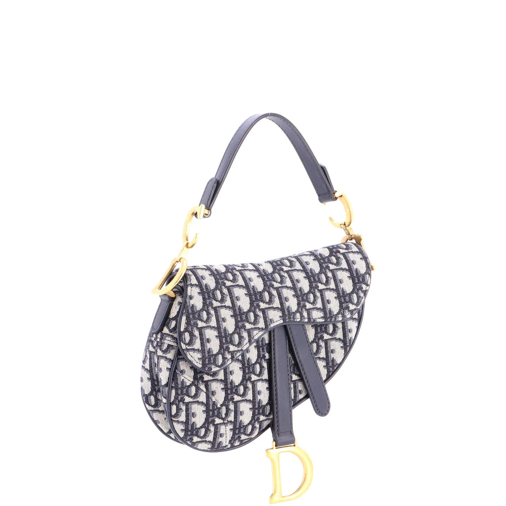 Saddle Handbag Oblique Canvas Mini