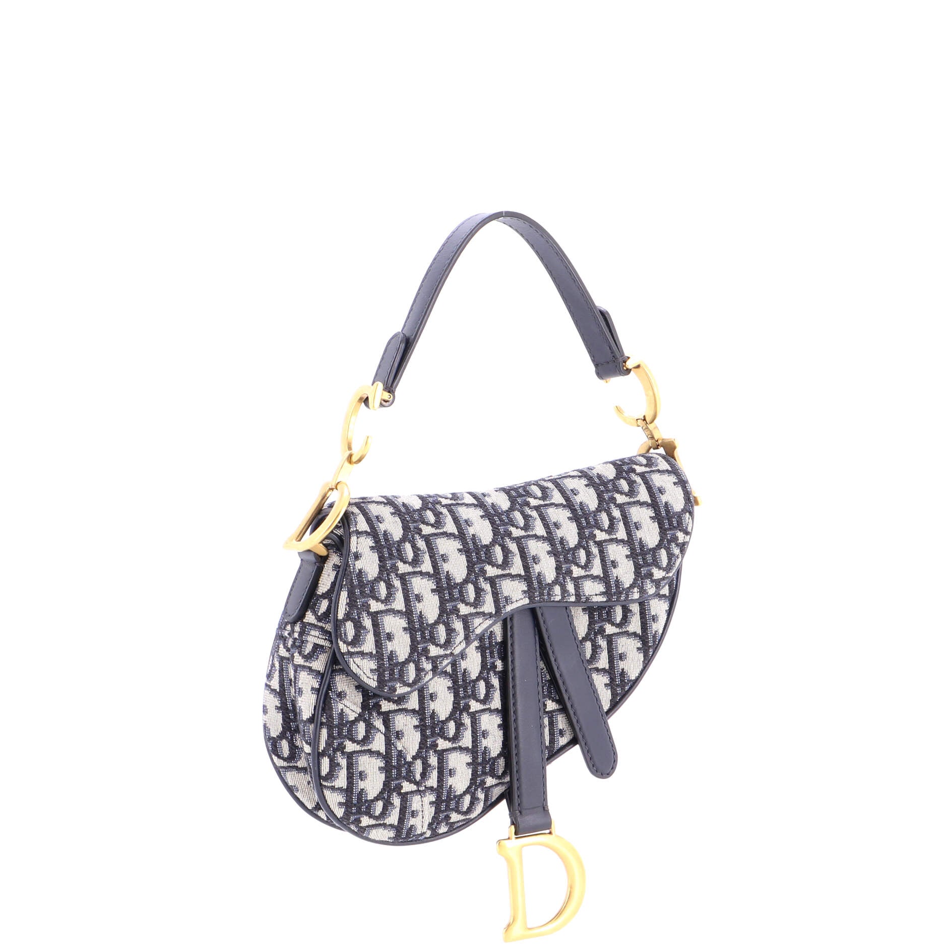 Saddle Handbag Oblique Canvas Mini