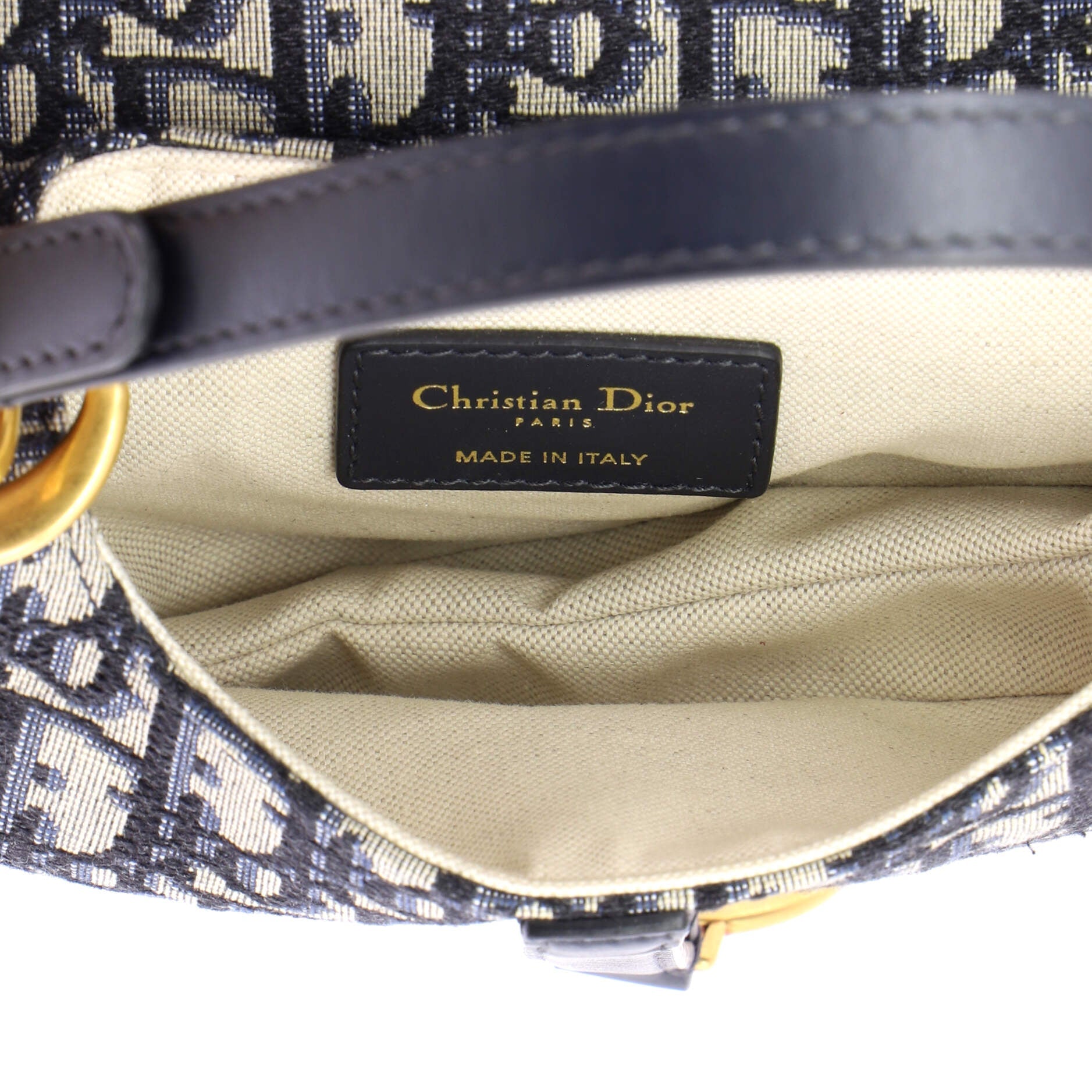 Saddle Handbag Oblique Canvas Mini