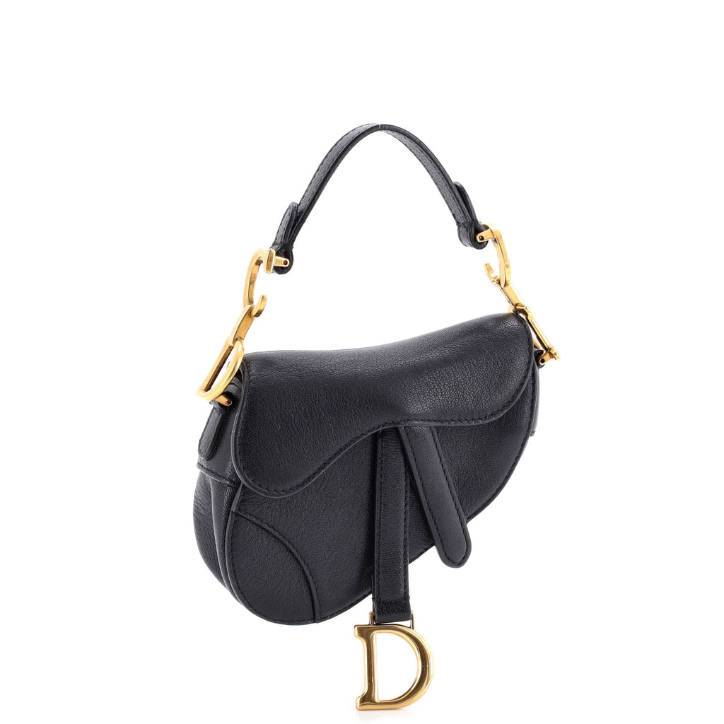 Saddle Handbag Leather Micro