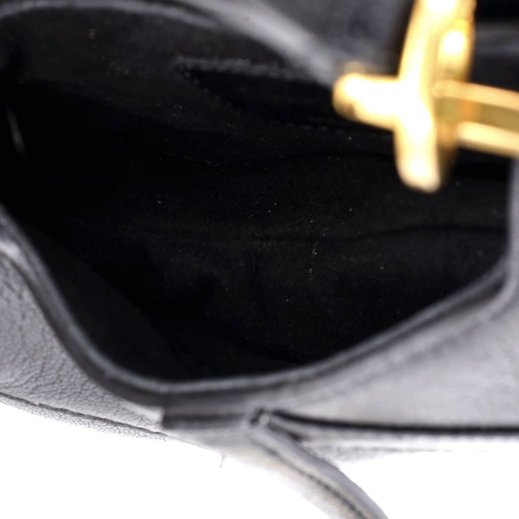 Saddle Handbag Leather Micro