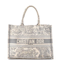Book Tote Embroidered Canvas Medium