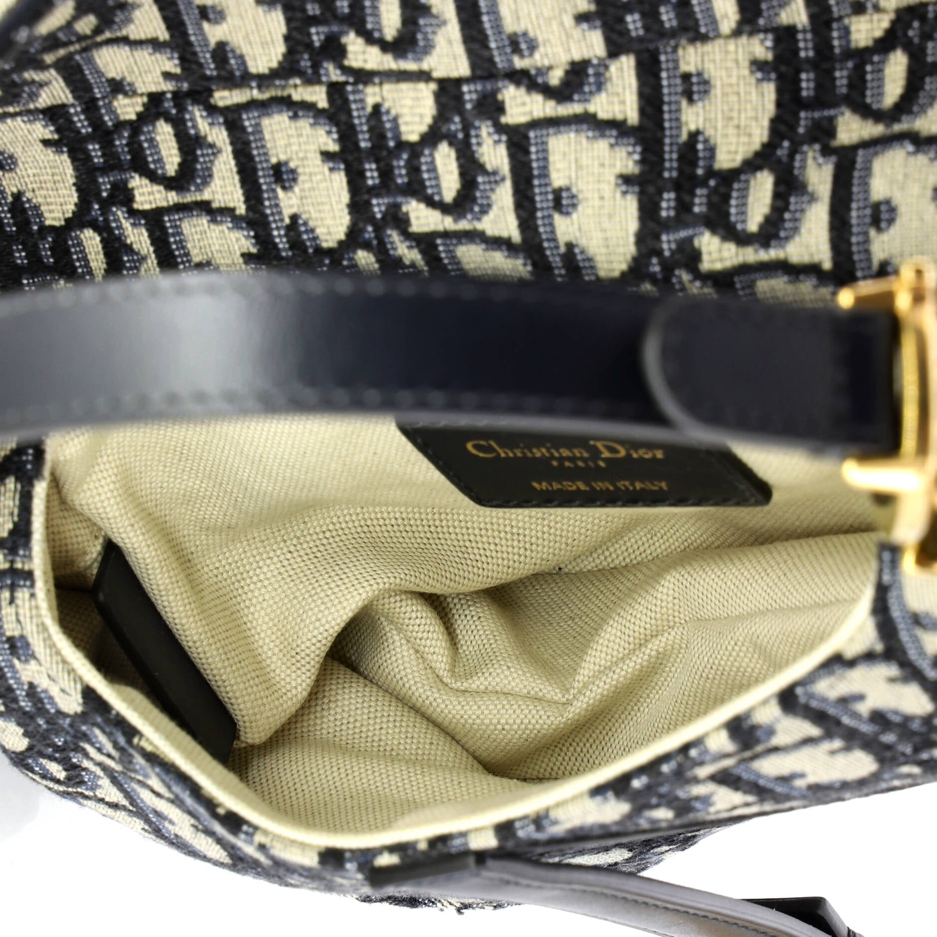 Saddle Handbag Oblique Canvas Mini
