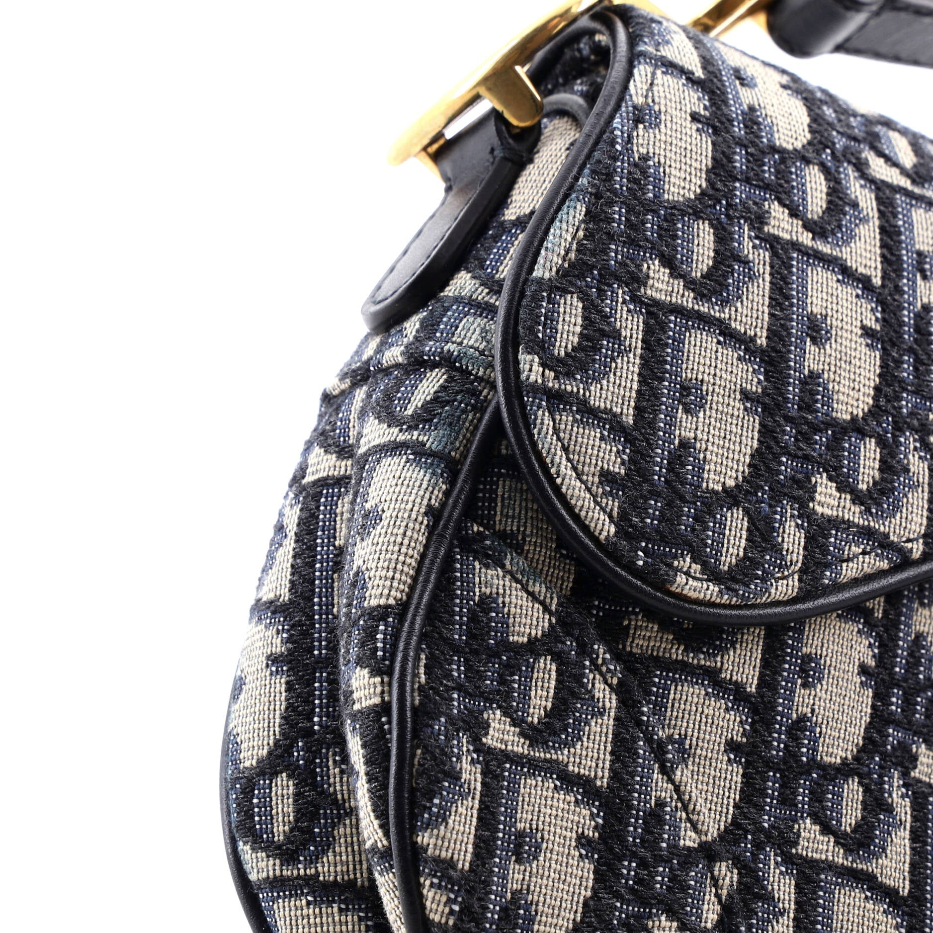 Saddle Handbag Oblique Canvas Mini