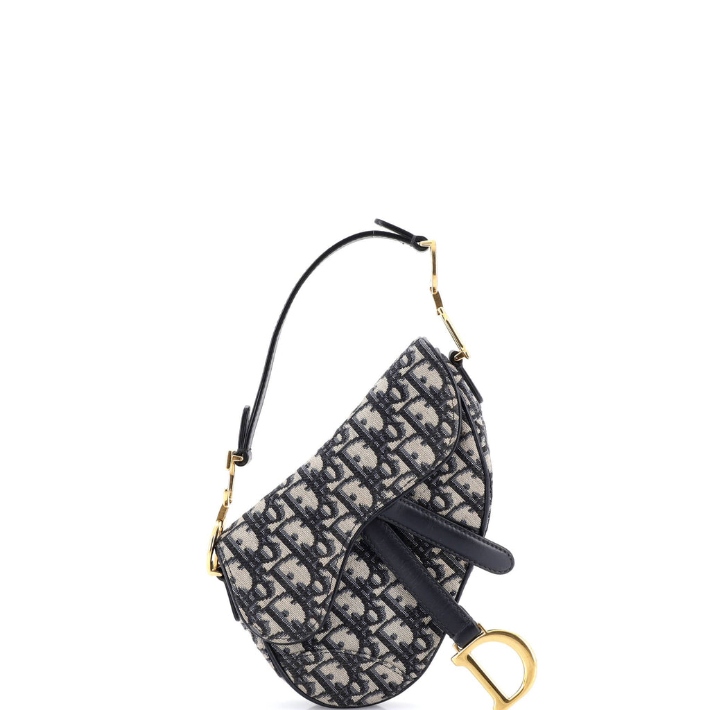 Saddle Handbag Oblique Canvas Mini