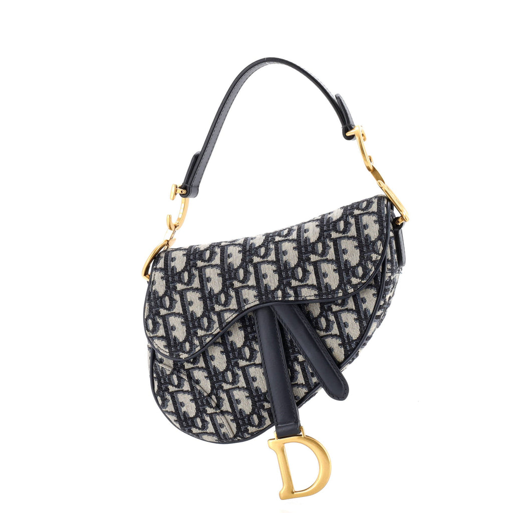 Saddle Handbag Oblique Canvas Mini