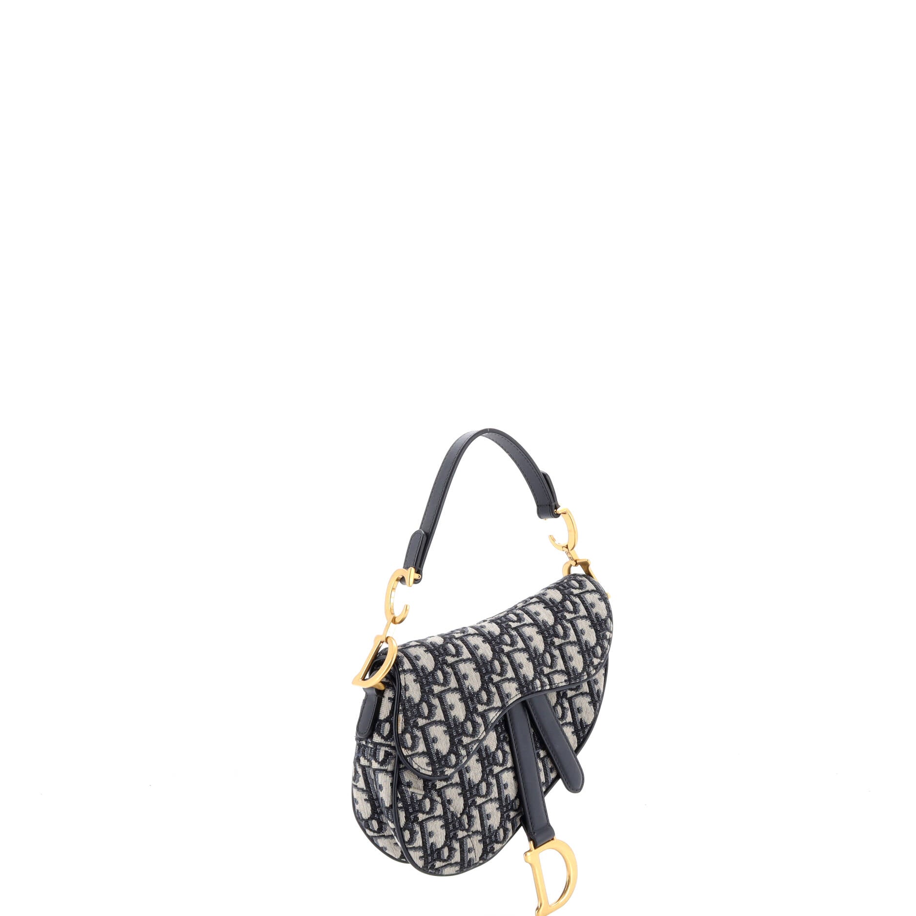 Saddle Handbag Oblique Canvas Mini