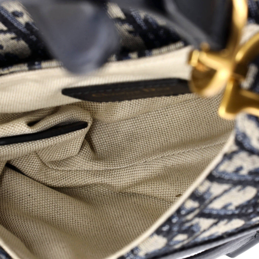 Saddle Handbag Oblique Canvas Mini