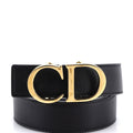 CD Buckle Belt Leather Wide 75