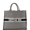 Book Tote Houndstooth Canvas Large