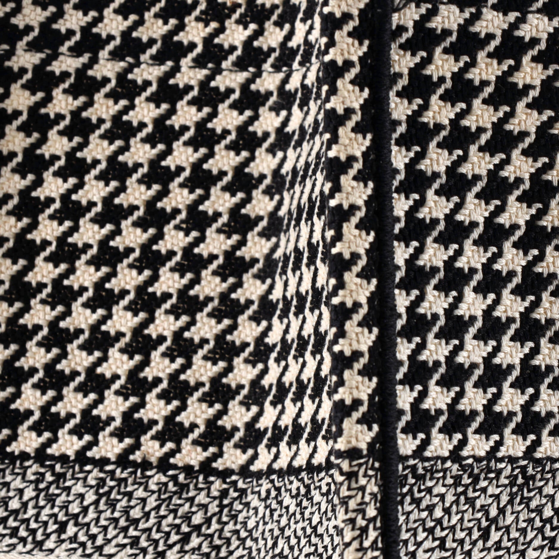 Book Tote Houndstooth Canvas Large