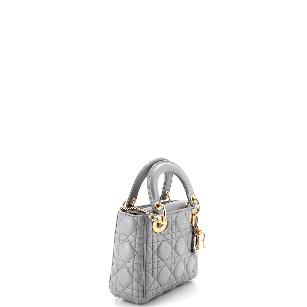 Lady Dior Chain Bag Cannage Quilt Lambskin Mini