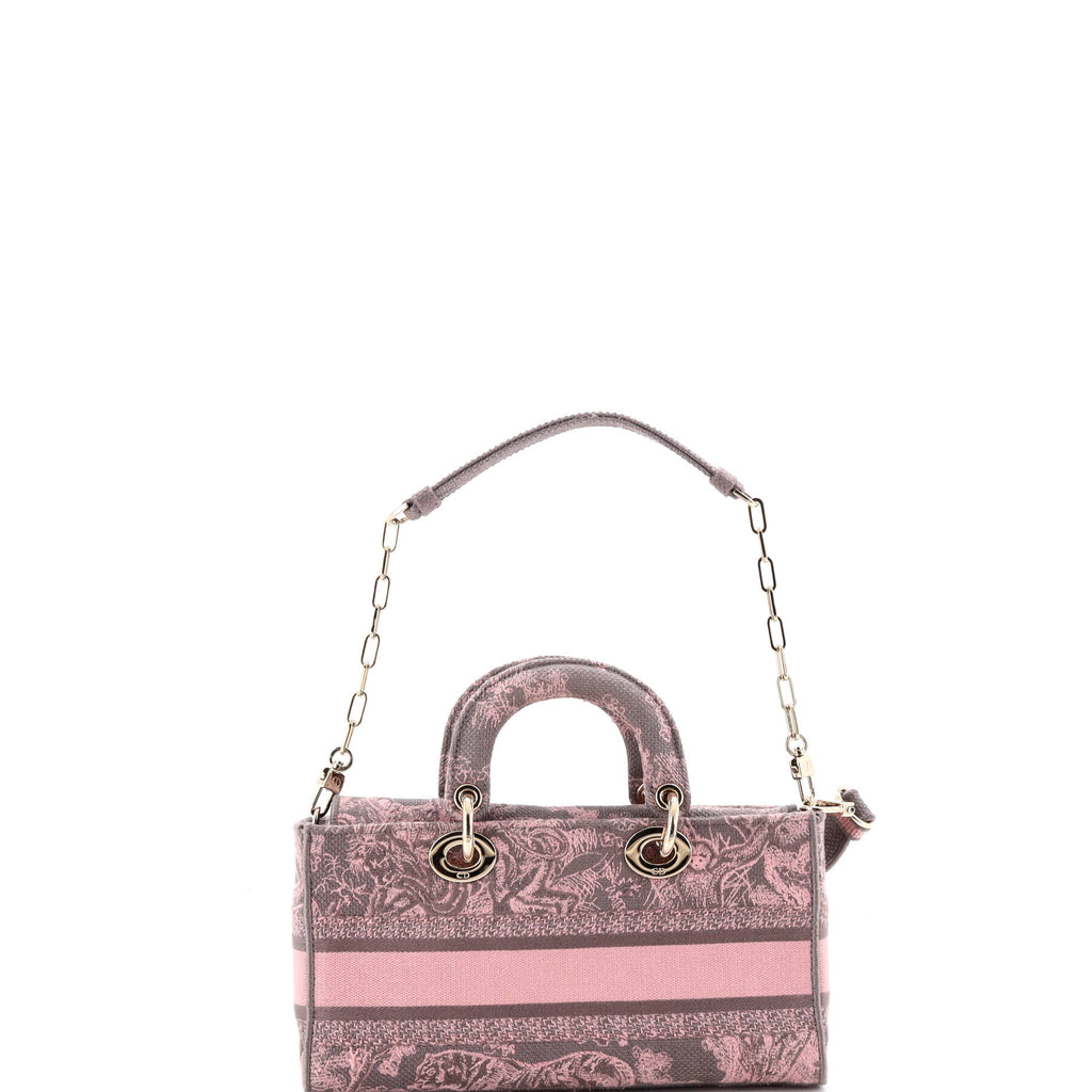 Lady D-Joy Bag Embroidered Canvas Medium
