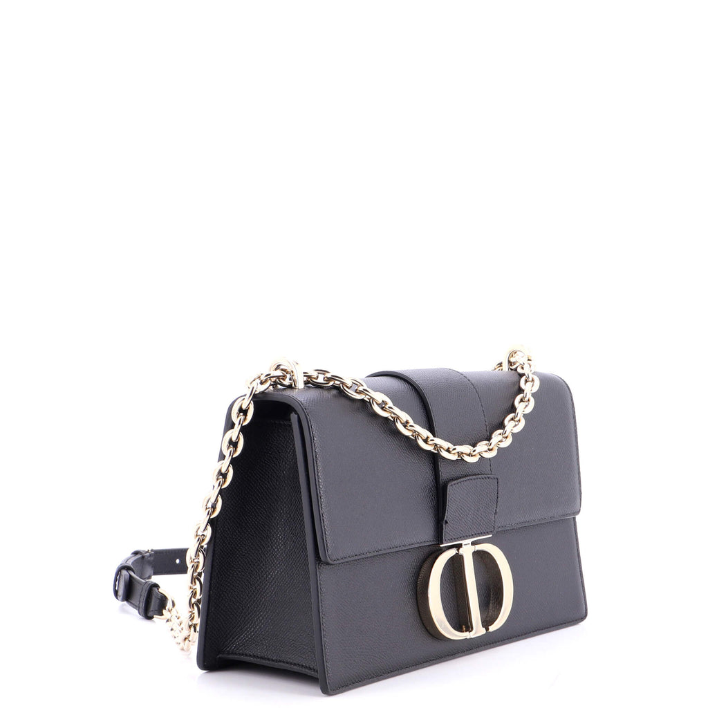30 Montaigne Chain Flap Bag Leather East West