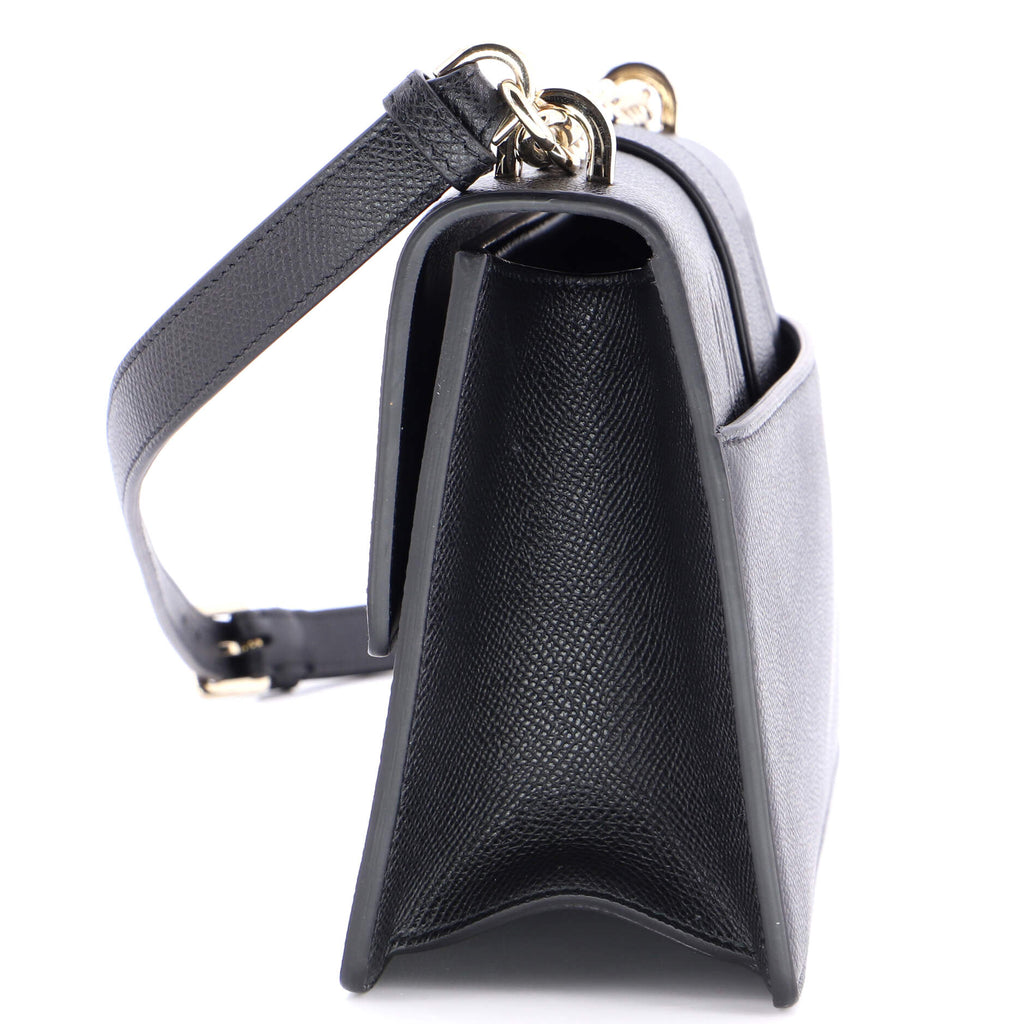 30 Montaigne Chain Flap Bag Leather East West