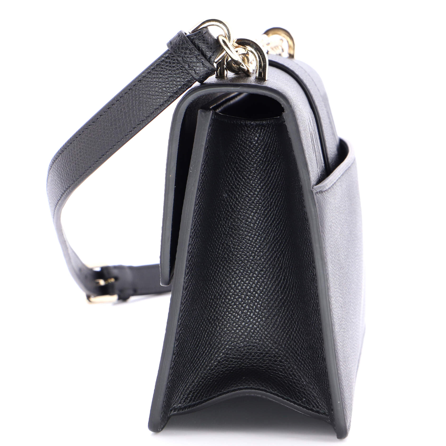30 Montaigne Chain Flap Bag Leather East West